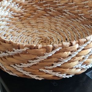 Large Circular Woven Basket